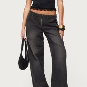 Edikted Aliyah Low Rise Baggy Jeans